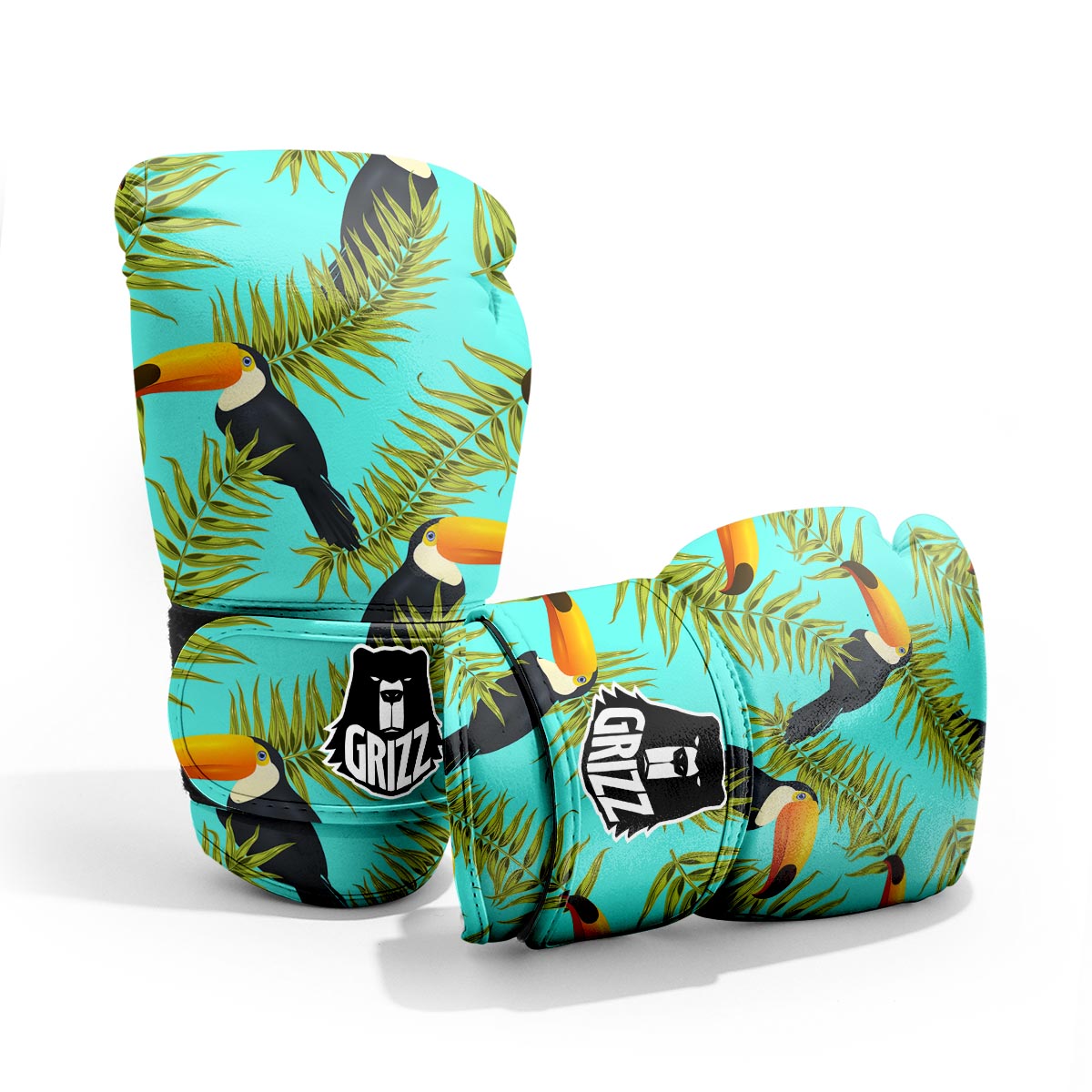 Toucan Toco Print Pattern Pro Boxing Glove