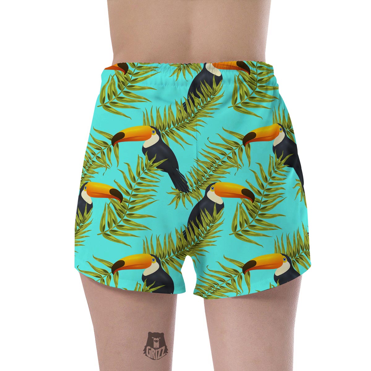 Toucan Toco Print Pattern Women's Shorts-grizzshop