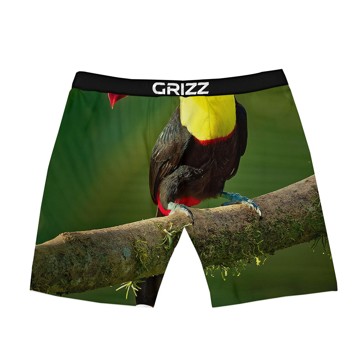 Toucan Tropical Toco Print Boxer Briefs-grizzshop
