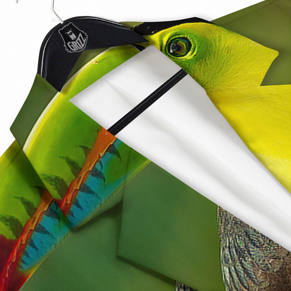 Toucan Tropical Toco Print Men's Sport Coat-grizzshop