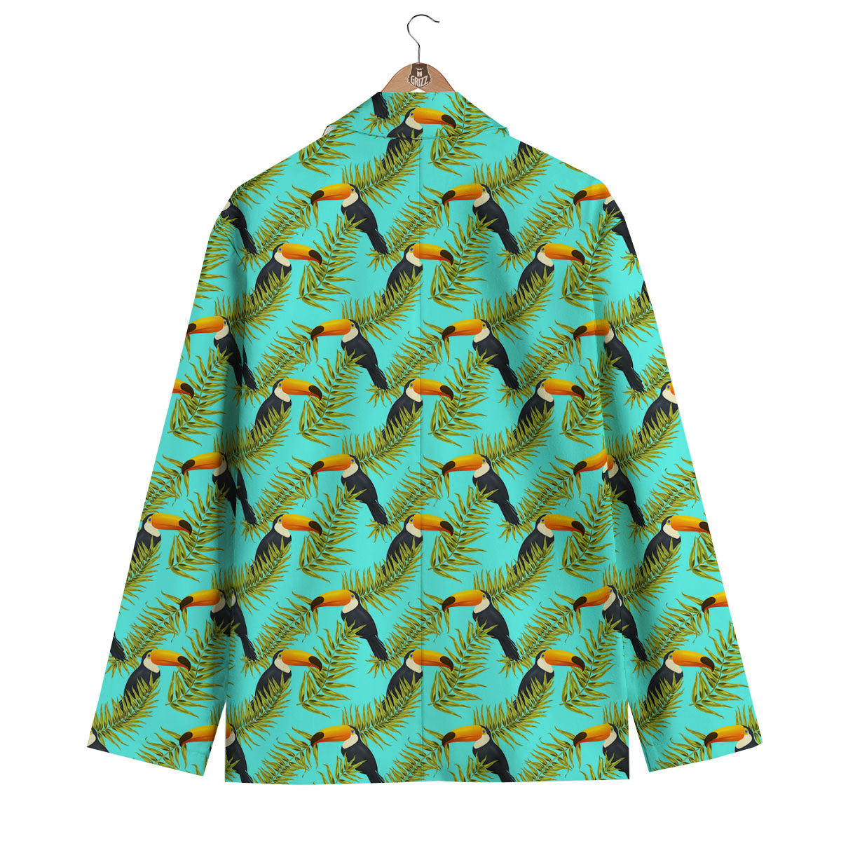 Toucan Tropical Toco Print Pattern Men's Blazer-grizzshop