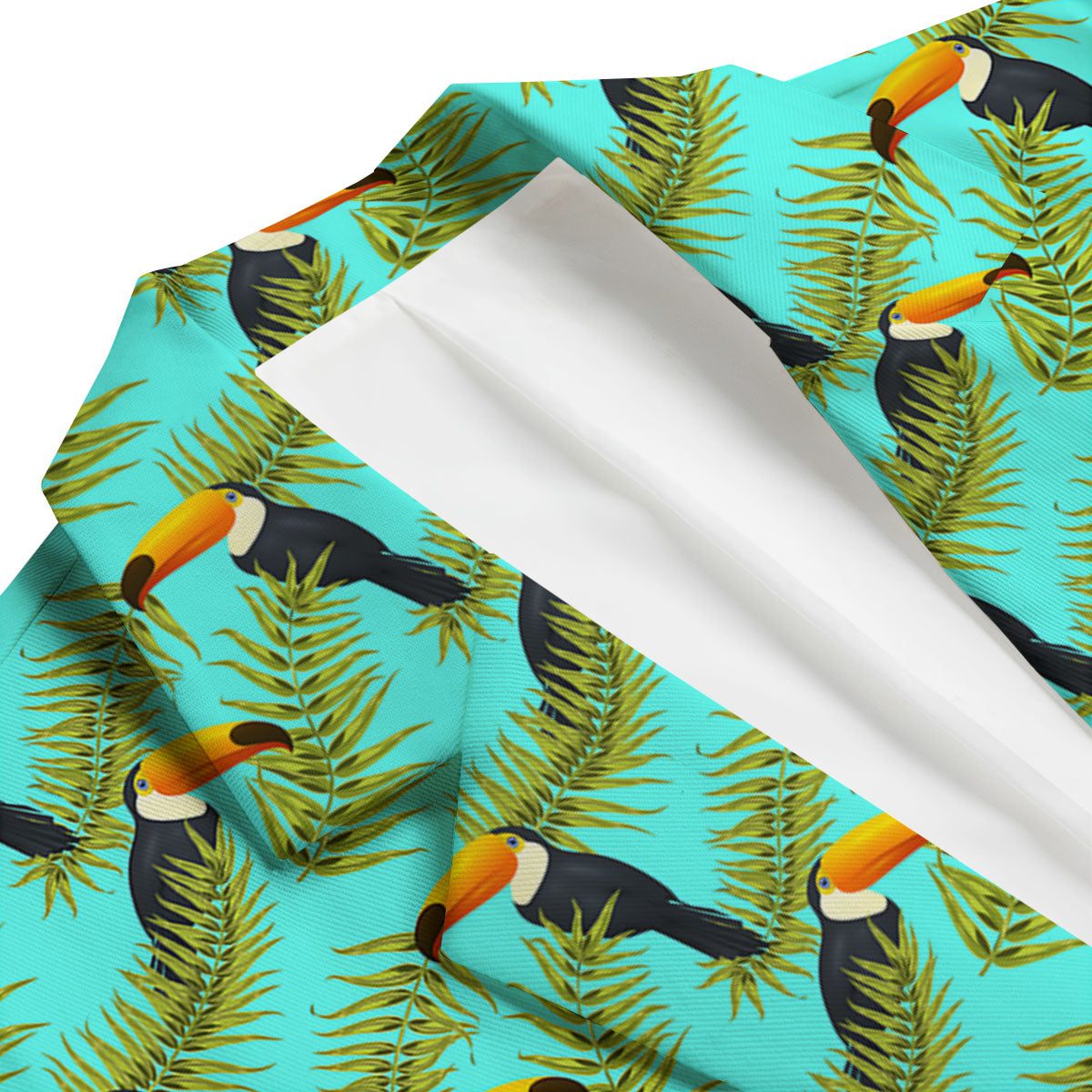 Toucan Tropical Toco Print Pattern Men's Blazer-grizzshop