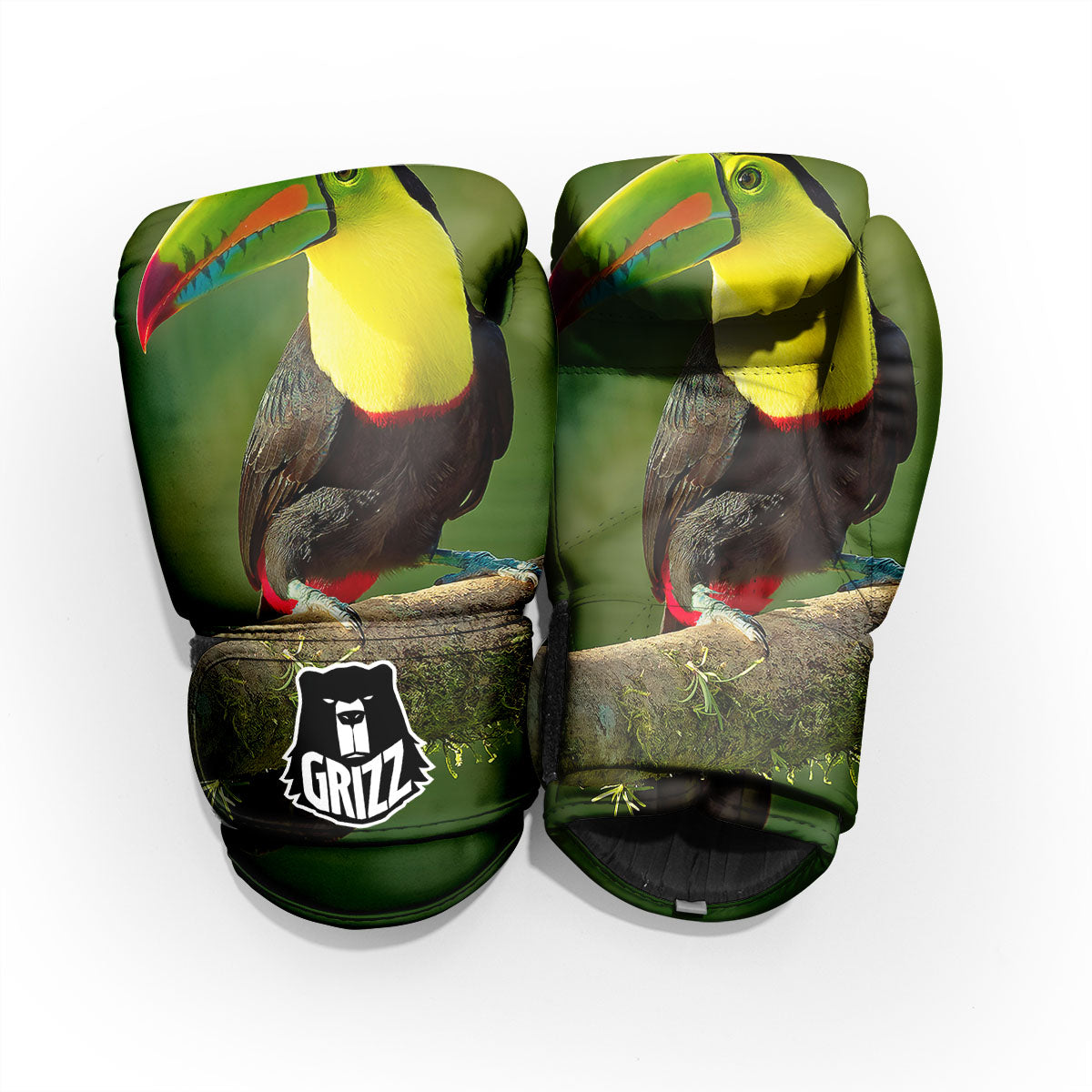 Toucan Tropical Toco Print Sparring Gloves-grizzshop