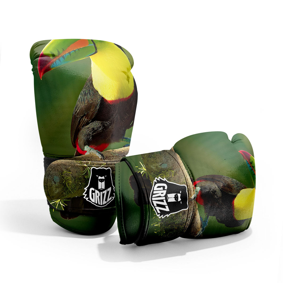 Toucan Tropical Toco Print Sparring Gloves-grizzshop