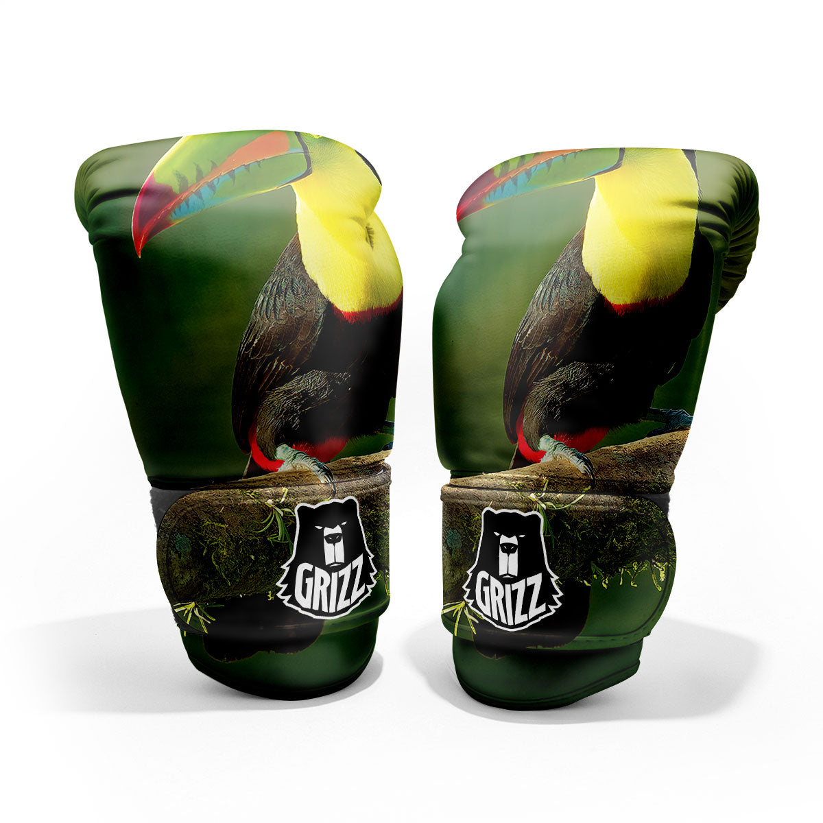 Toucan Tropical Toco Print Sparring Gloves-grizzshop