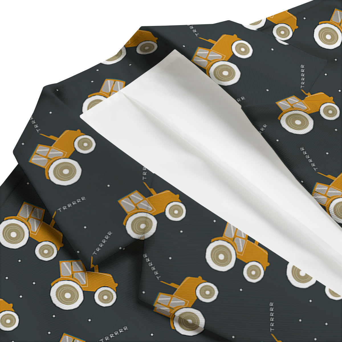 Tractor Hand Drawing Print Pattern Men's Blazer-grizzshop