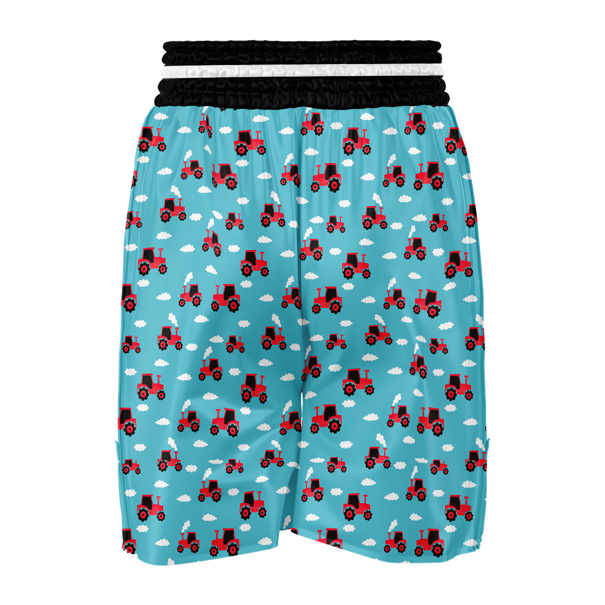 Tractor On Coud Print Pattern Boxing Shorts-grizzshop