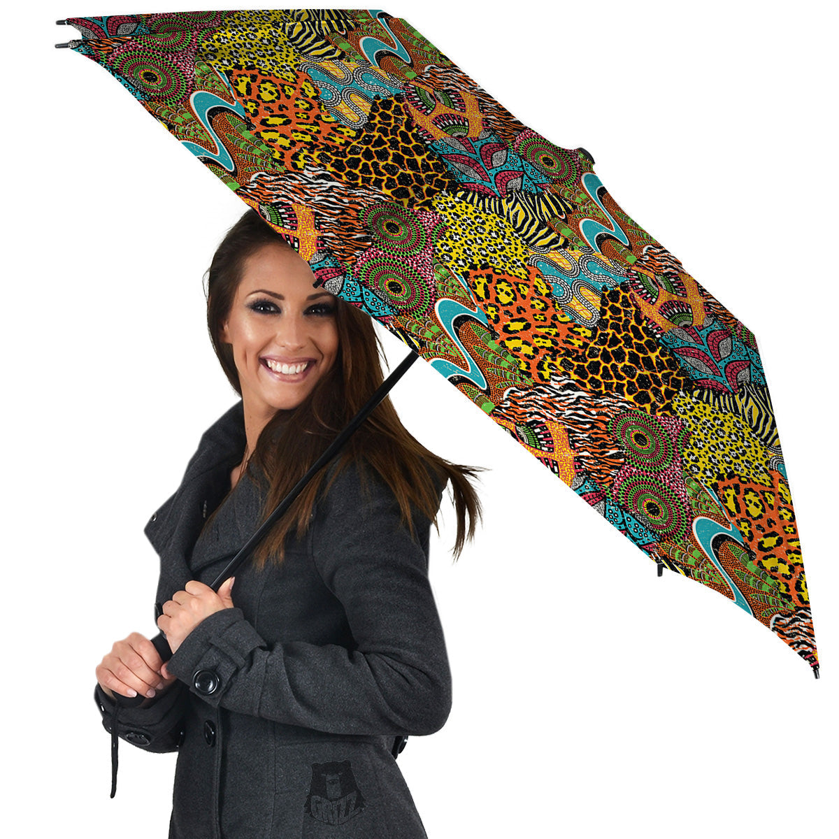 Traditional African And Wild Animal Skins Print Pattern Umbrella-grizzshop