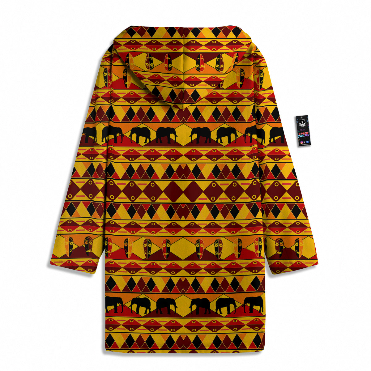 Traditional African Ethnic Print Pattern Men's Windbreaker Jacket-grizzshop