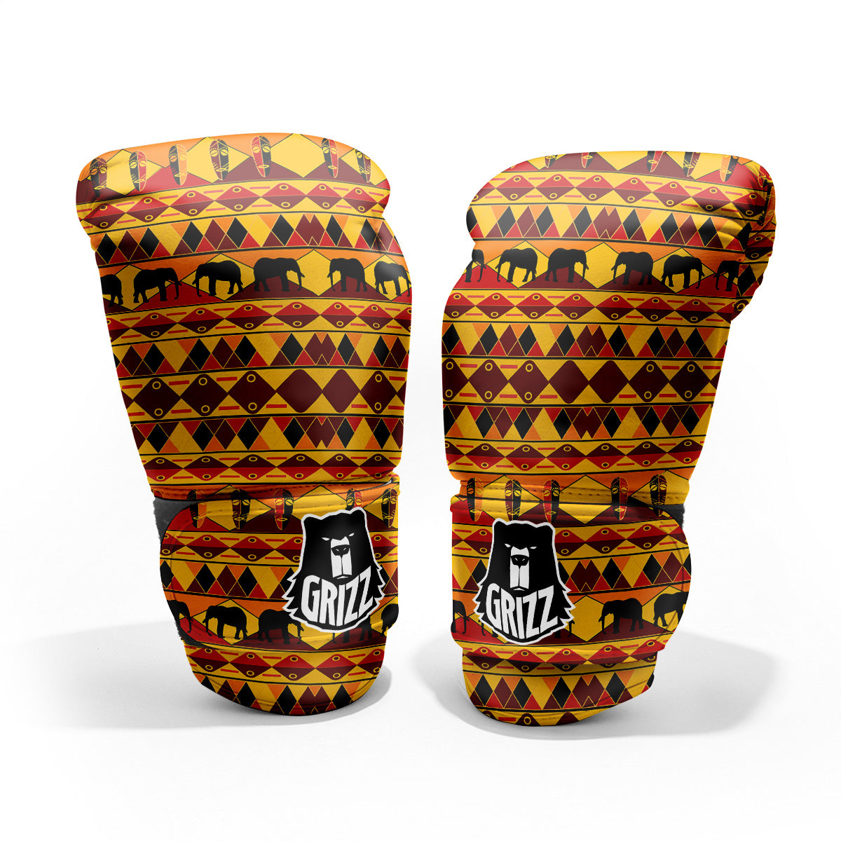 Traditional African Ethnic Print Pattern Pro Boxing Glove