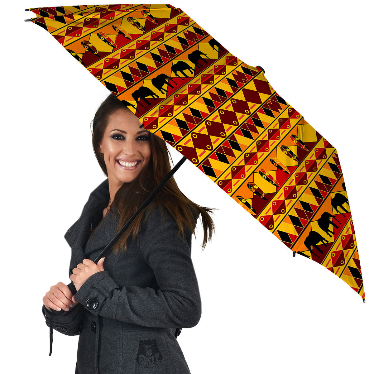 Traditional African Ethnic Print Pattern Umbrella-grizzshop