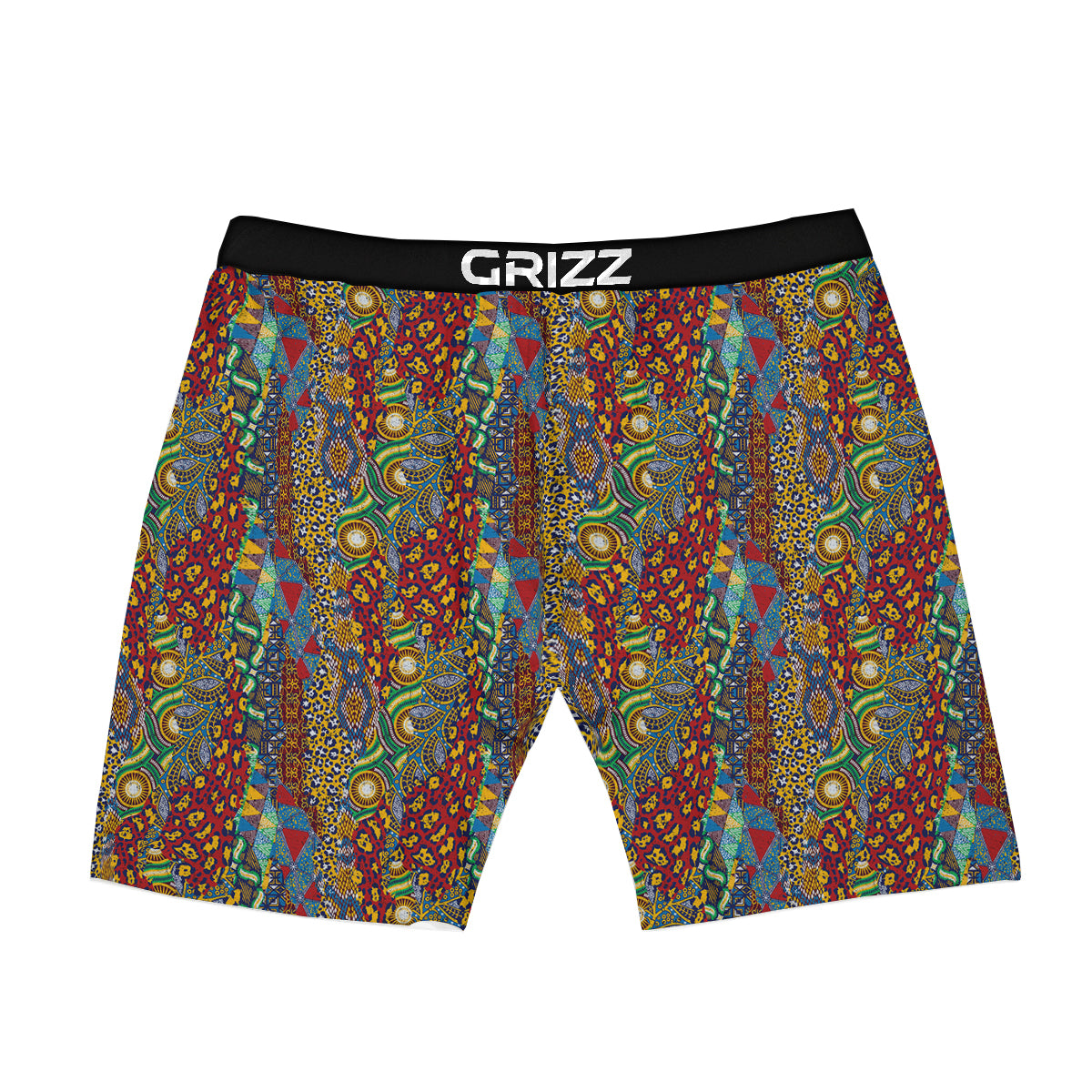 Traditional African Patchwork Animal Skins Print Pattern Boxer Briefs-grizzshop