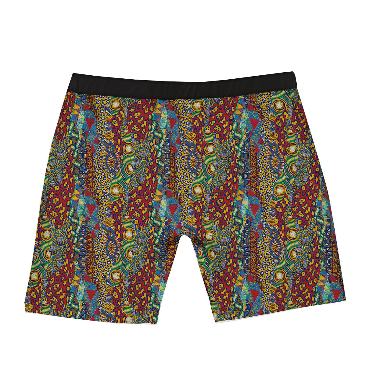 Traditional African Patchwork Animal Skins Print Pattern Boxer Briefs-grizzshop
