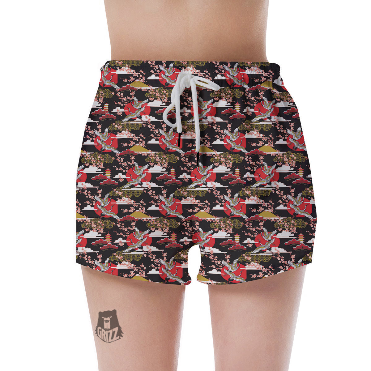 Motocross Print Pattern Women's Shorts main image 1
