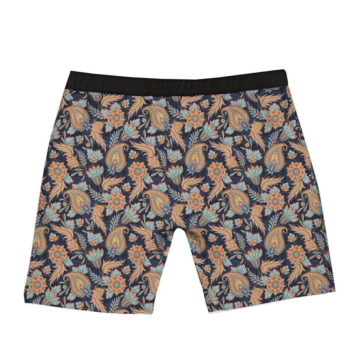 Traditional Oriental Paisley Print Pattern Boxer Briefs-grizzshop