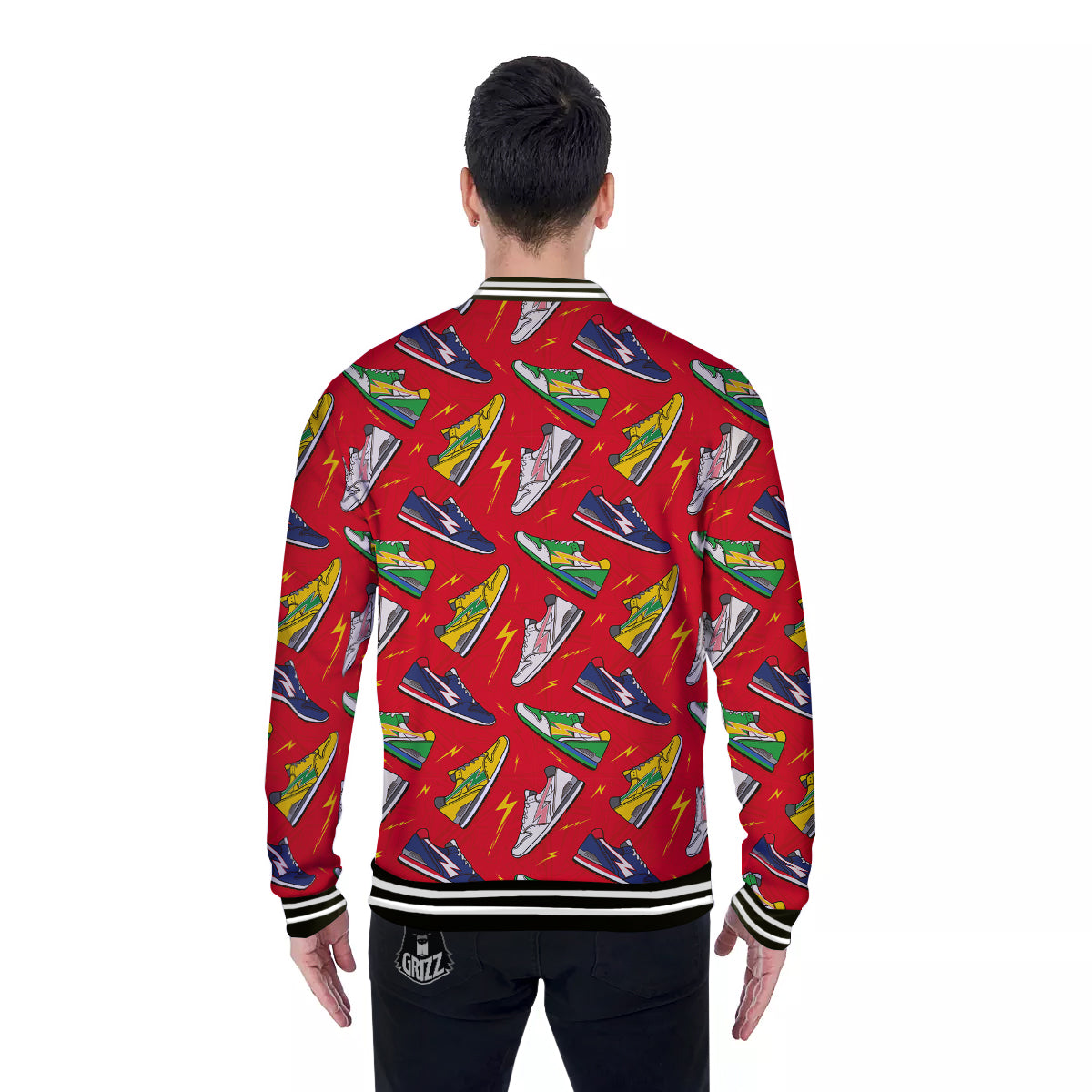 Trainer Sneakers Shoes Print Pattern Baseball Jacket-grizzshop