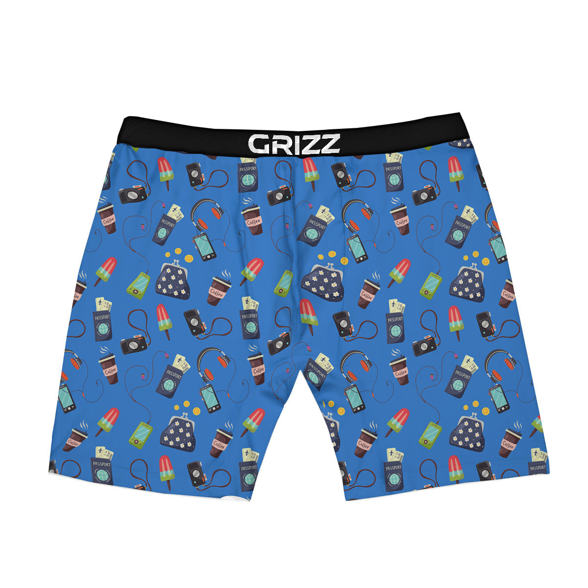 Travel Gear Vacation Print Pattern Boxer Briefs-grizzshop