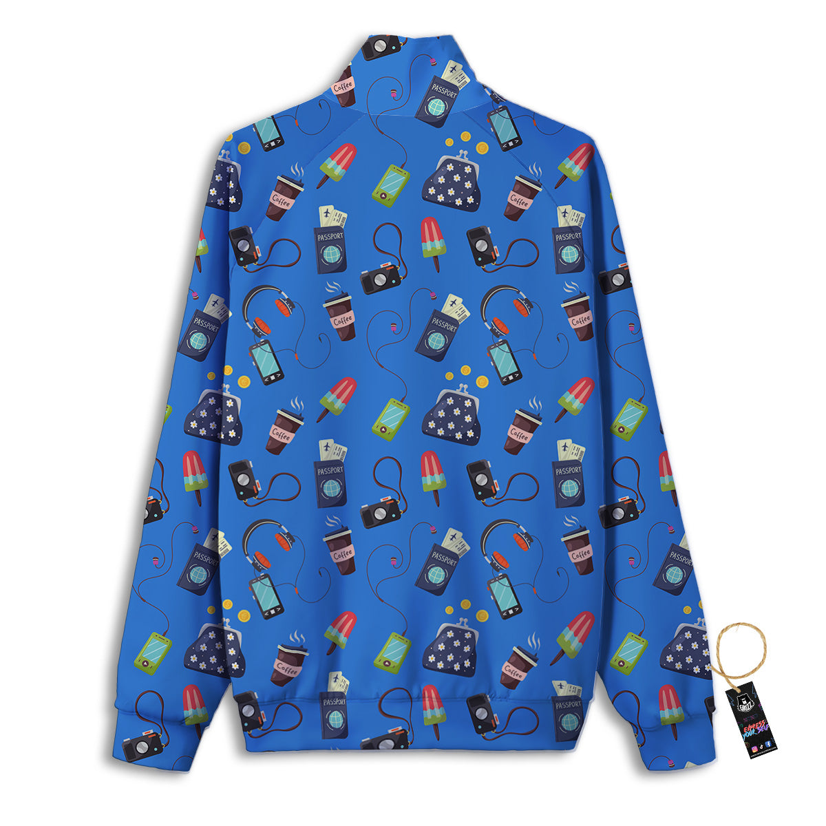 Travel Gear Vacation Print Pattern Track Jacket-grizzshop