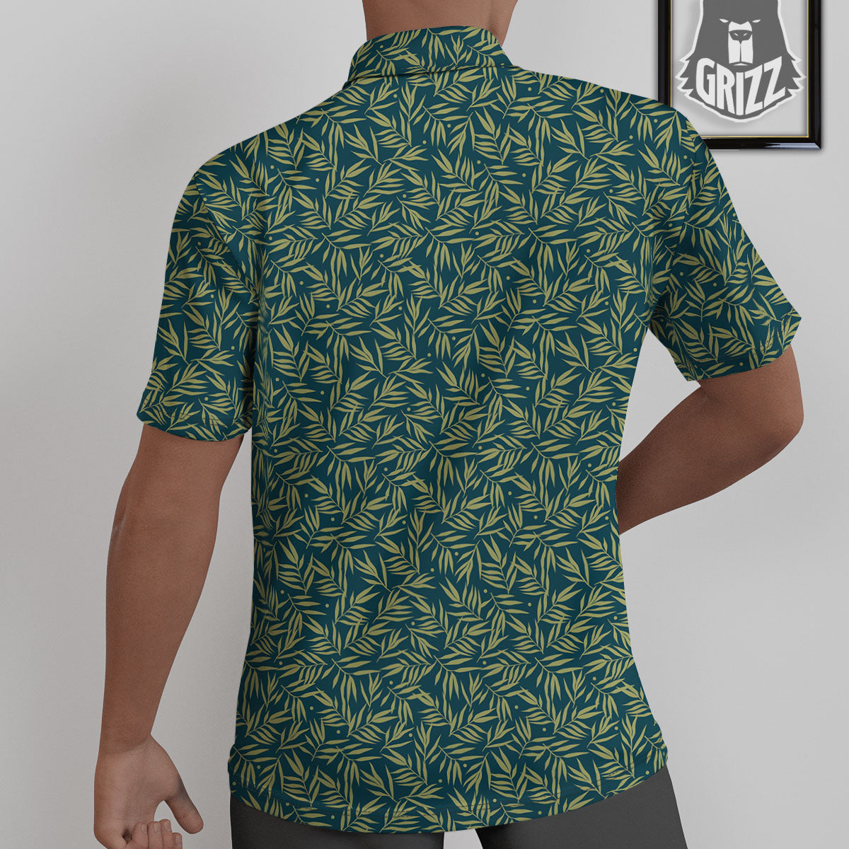 Tree Bamboo Green Print Pattern Untucked Shirts-grizzshop