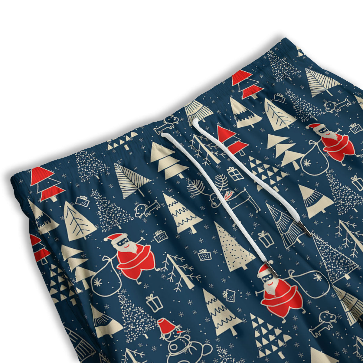 Tree Merry Christmas Print Pattern Men's Athletic Shorts
