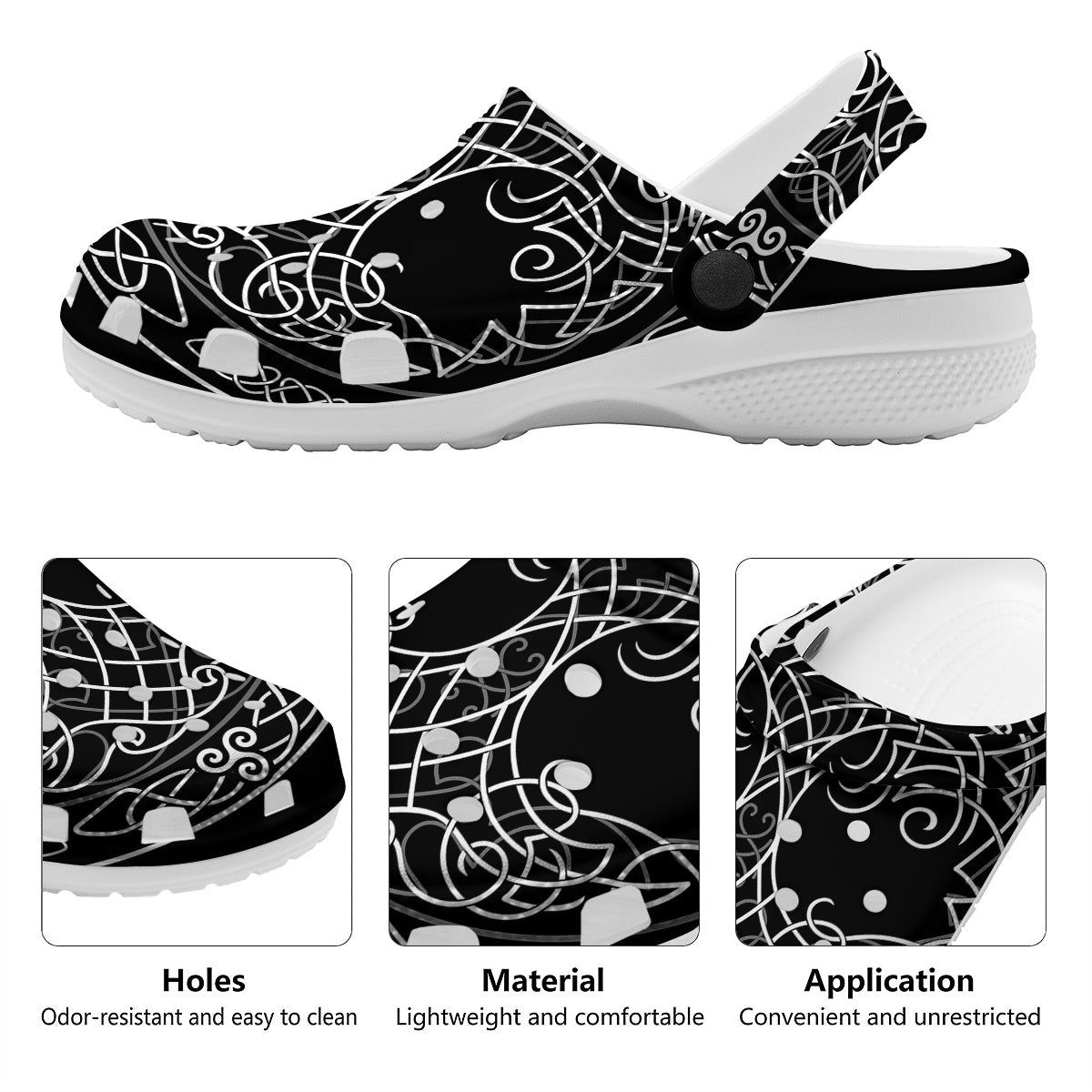 Tree Of Life Celtic Knot Print Clog-grizzshop