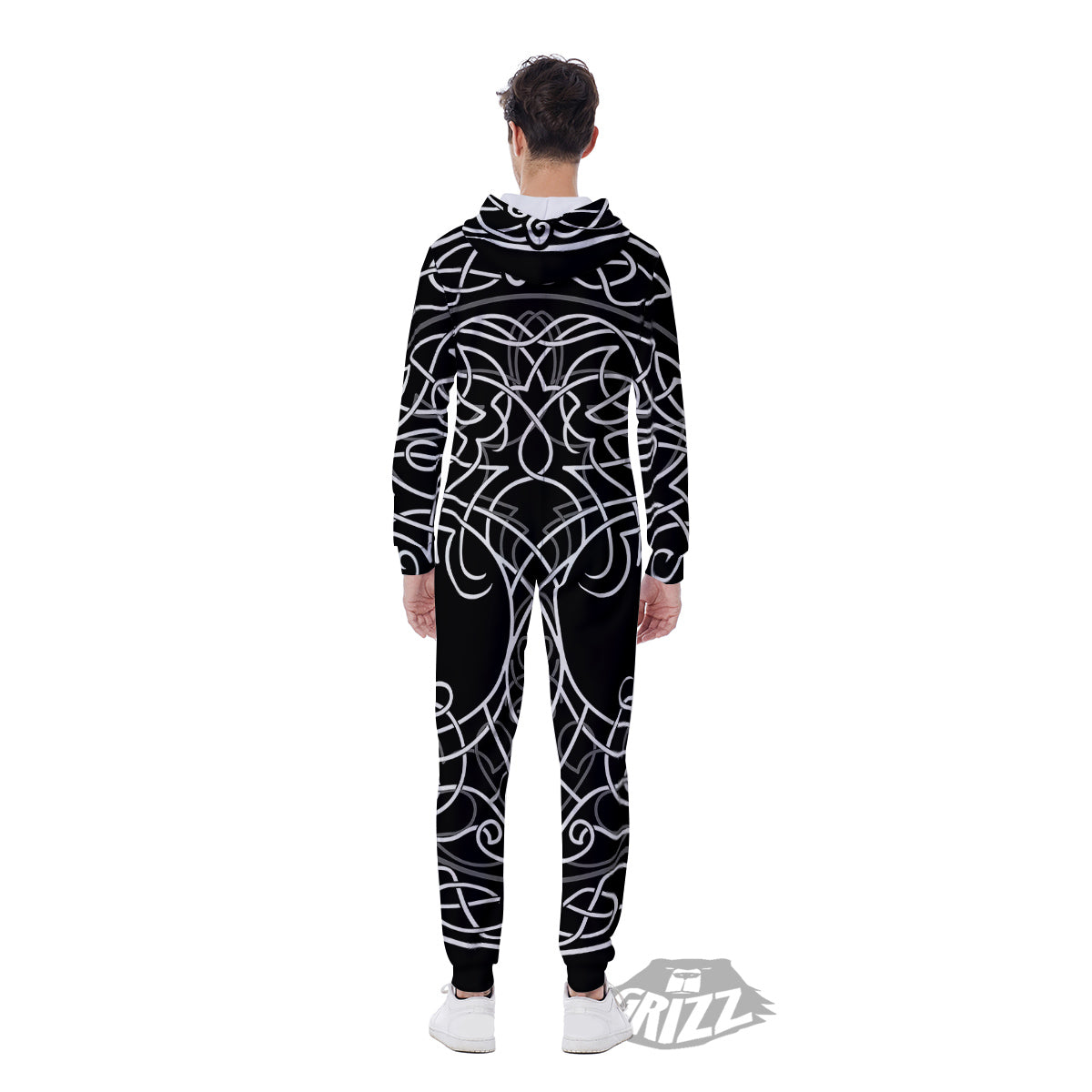 Tree Of Life Celtic Knot Print Men's Jumpsuit-grizzshop