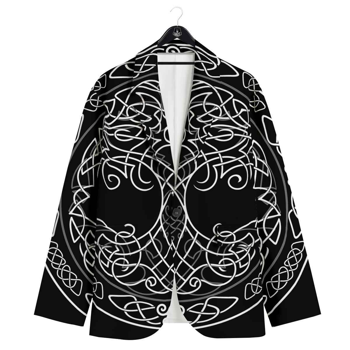 Tree Of Life Celtic Knot Print Men's Sport Coat-grizzshop