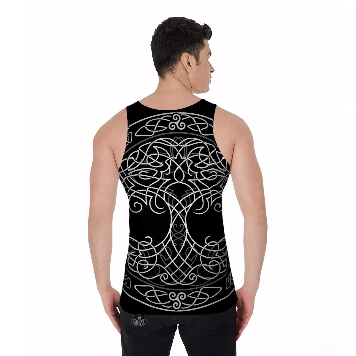 Tree Of Life Celtic Knot Print Men's Tank Top-grizzshop