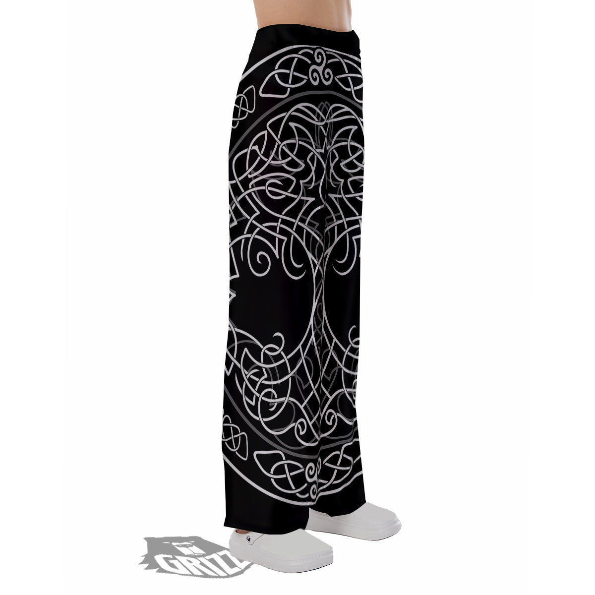 Tree Of Life Celtic Knot Print Pajama Pants-grizzshop
