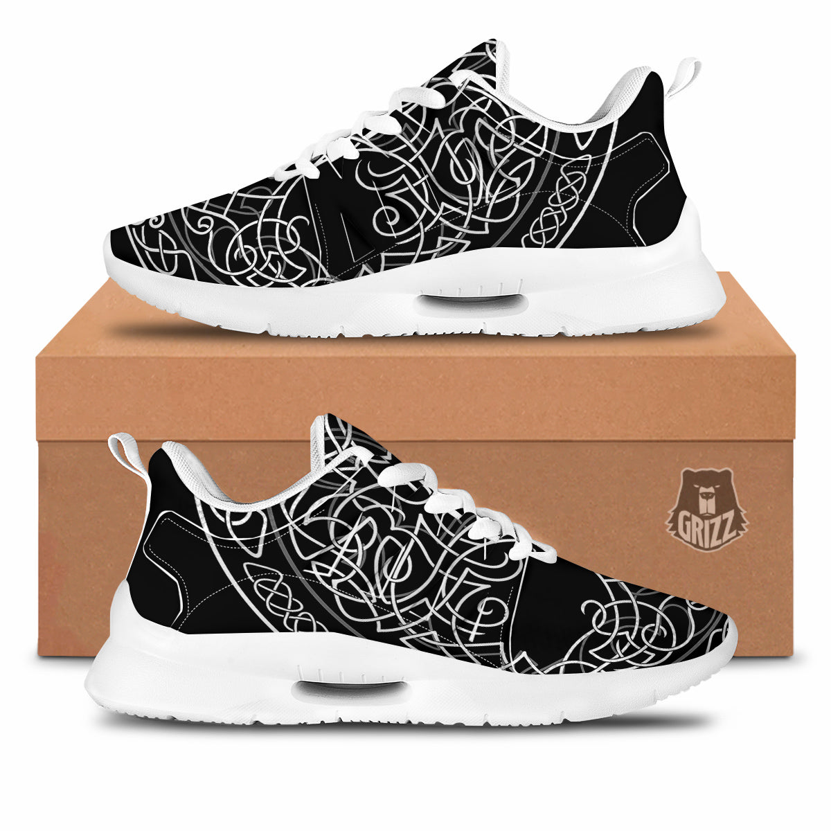 Tree Of Life Celtic Knot Print Tennis Shoes-grizzshop