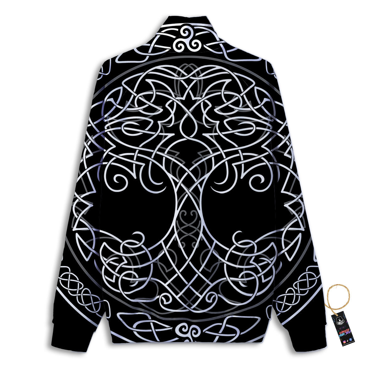 Tree Of Life Celtic Knot Print Track Jacket-grizzshop