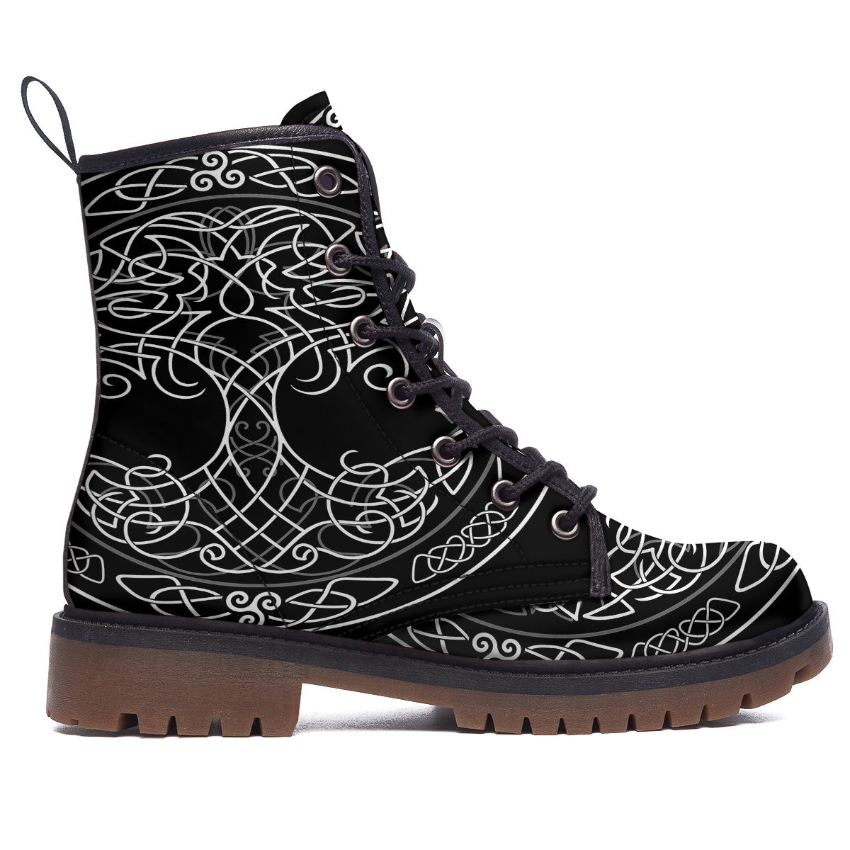 Tree Of Life Celtic Knot Print Work Boots-grizzshop