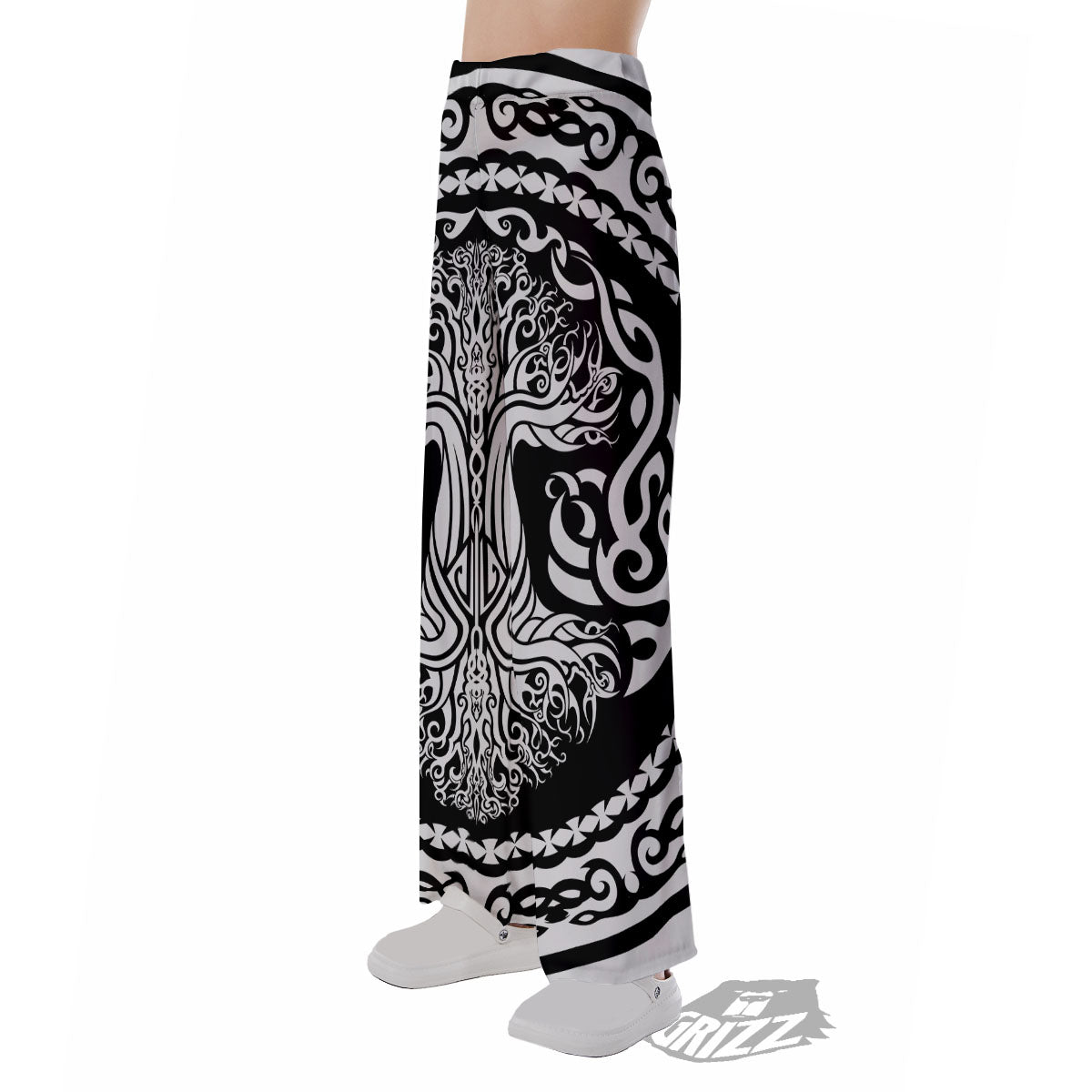 Tree Of Life Viking Print Pajama Pants-grizzshop