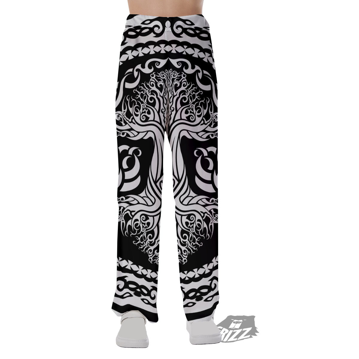 Tree Of Life Viking Print Pajama Pants-grizzshop
