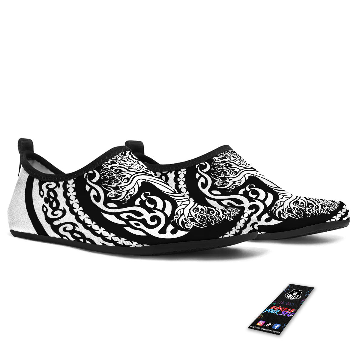 Tree Of Life Viking Print Water Shoes-grizzshop