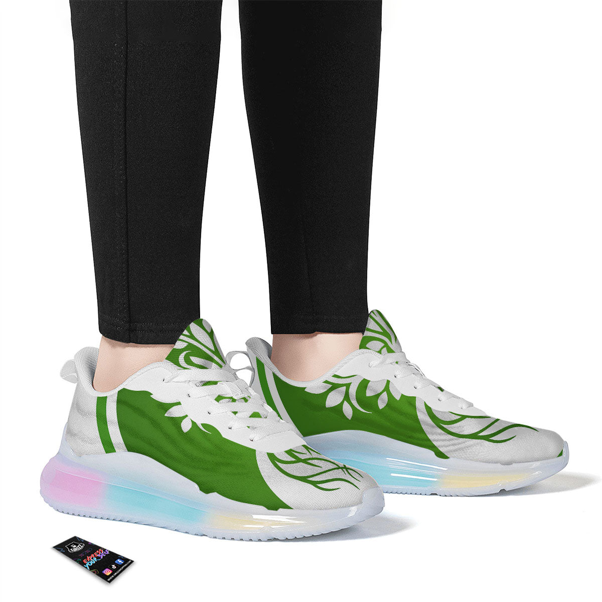 Tree Of Life Yin Yang Print Running Sneakers-grizzshop