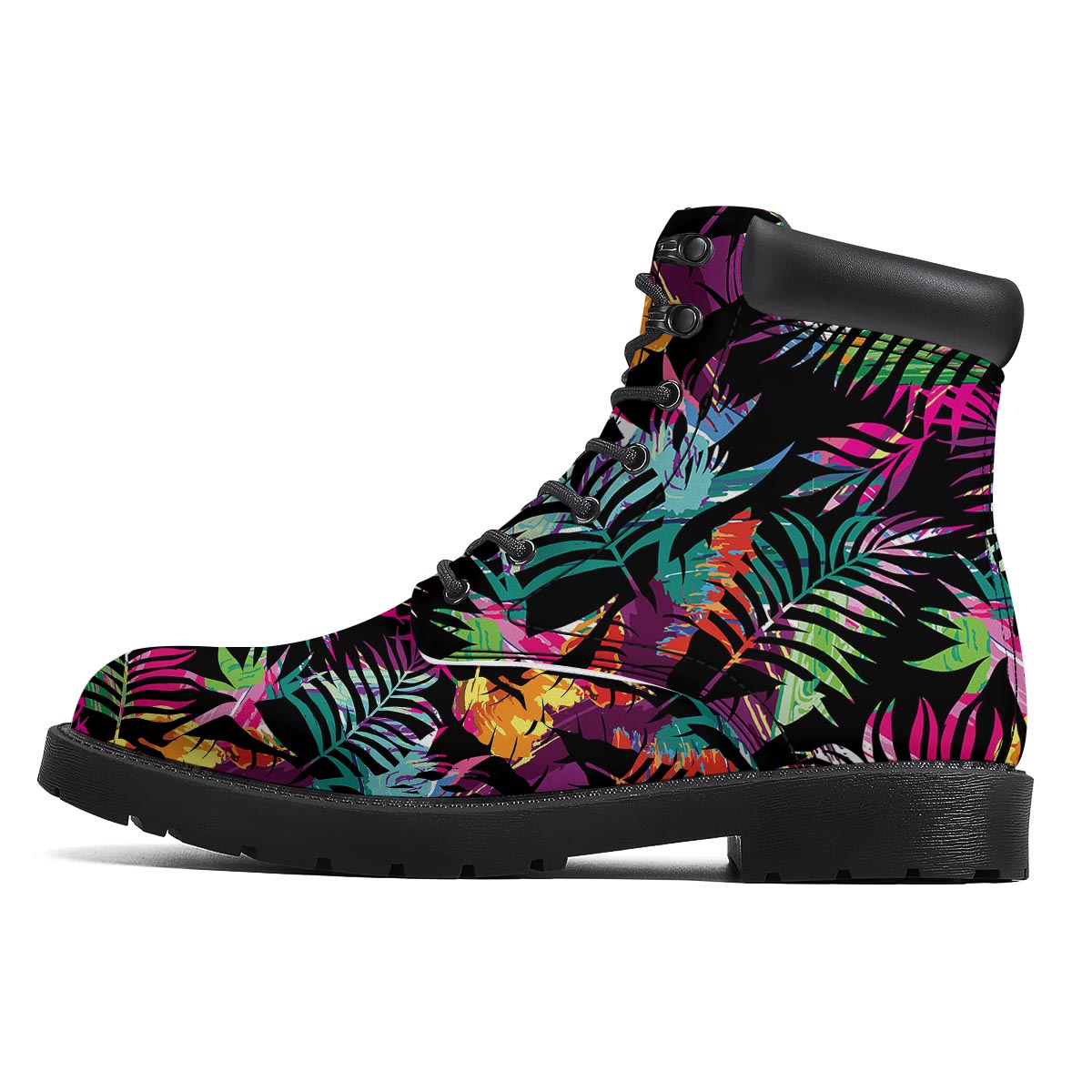 Tree Palm Trippy Print Pattern Boots-grizzshop