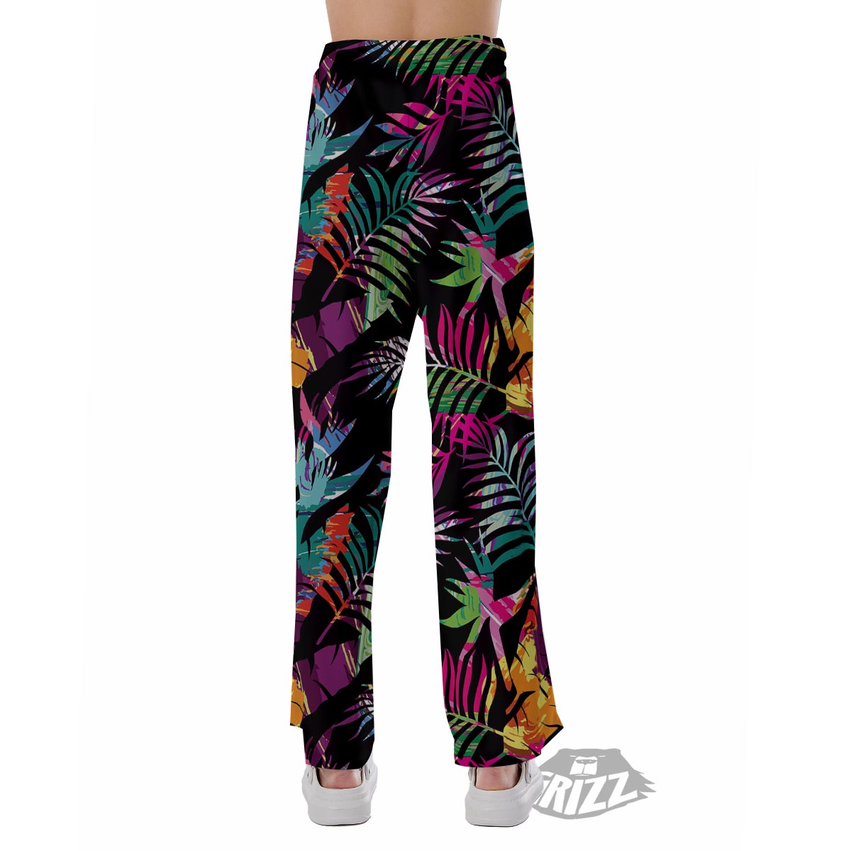 Tree Palm Trippy Print Pattern Pajama Pants-grizzshop