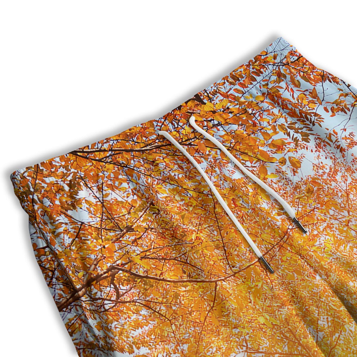 Tree Sunshine Autumn Print Men's Athletic Shorts