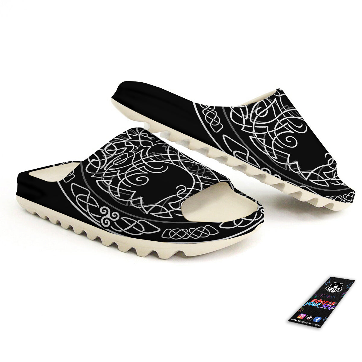 Tree Of Life Celtic Knot Print Sandals-grizzshop