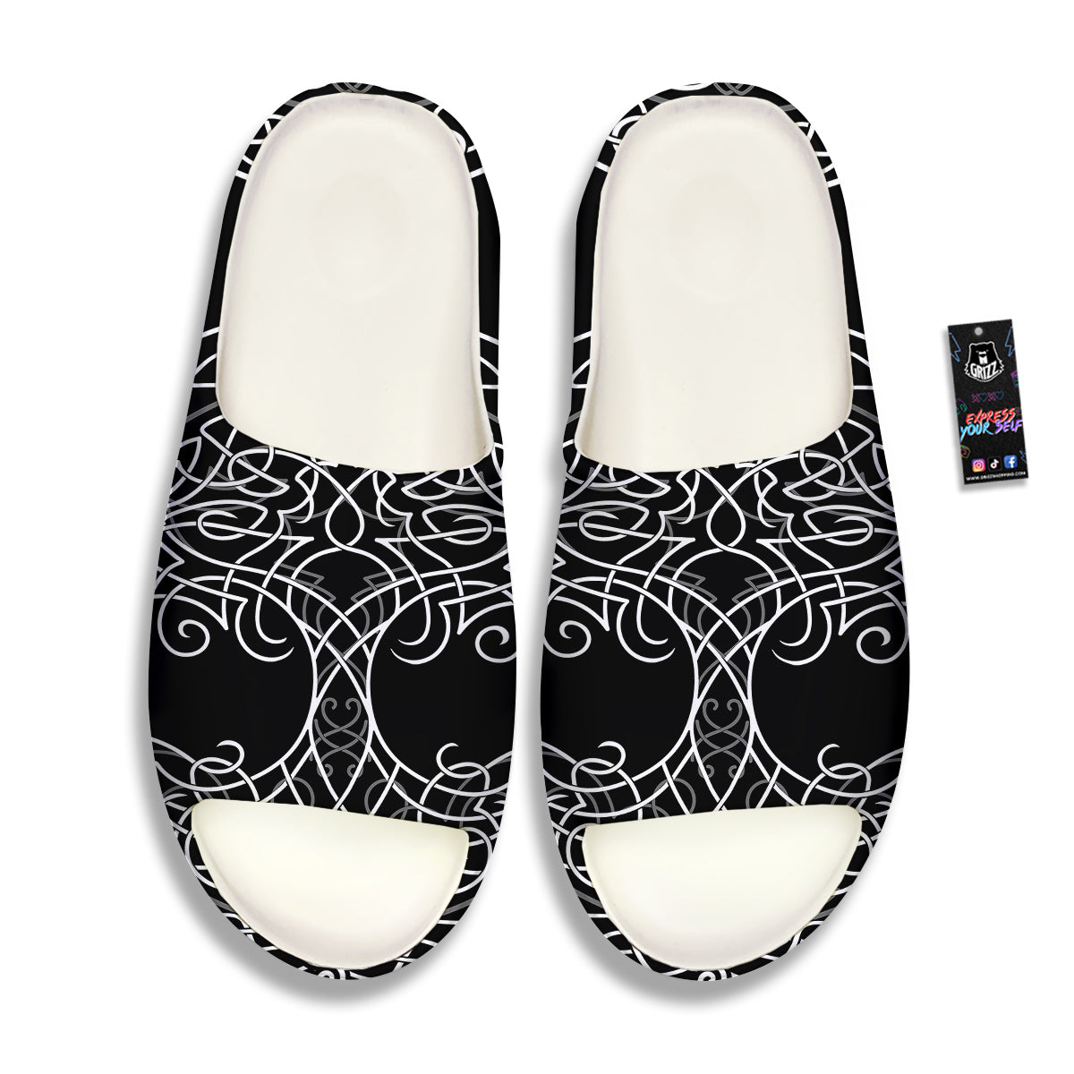 Tree Of Life Celtic Knot Print Sandals-grizzshop