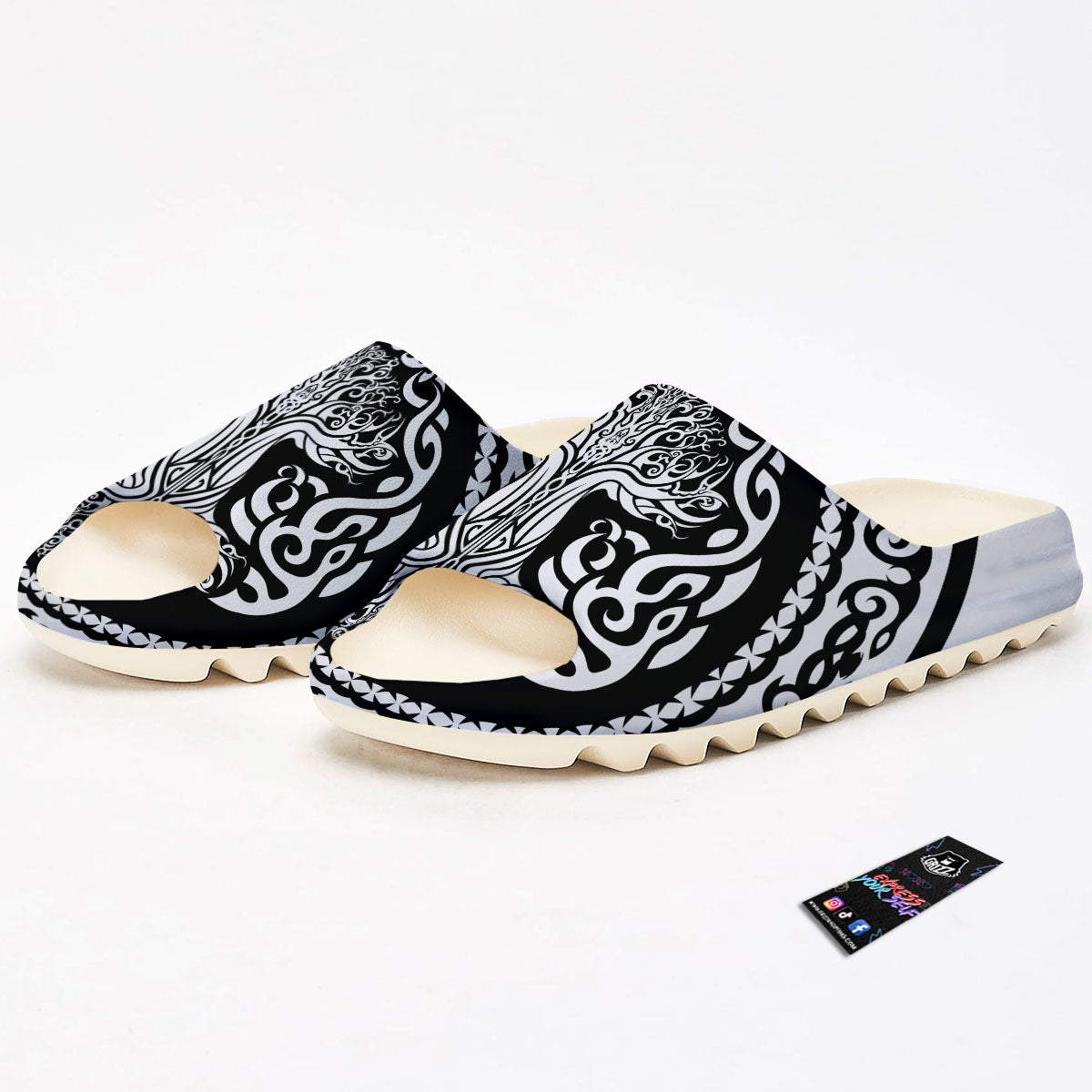 Tree Of Life Viking Print Sandals-grizzshop