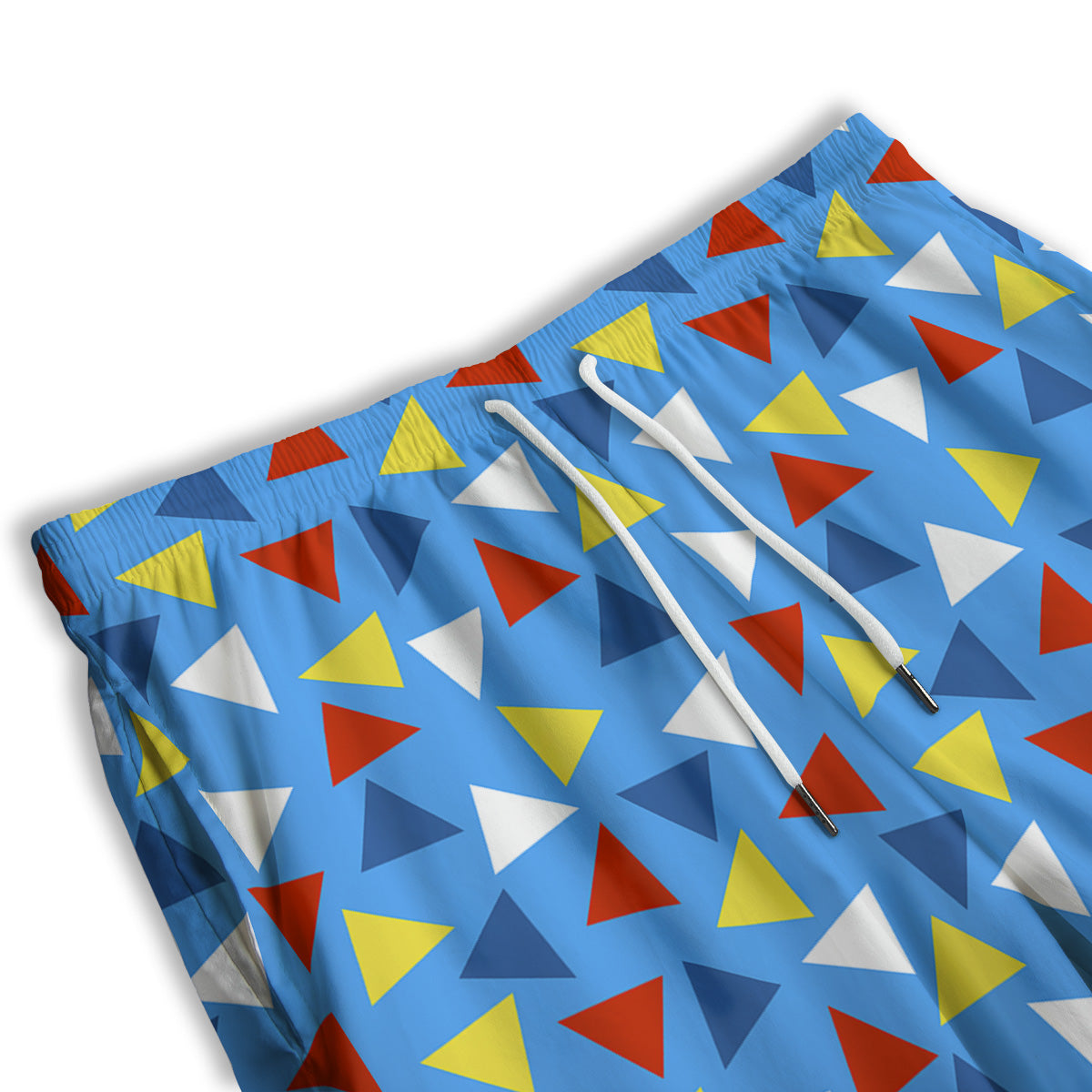 Triangle Autism Awareness Color Print Pattern Men's Athletic Shorts
