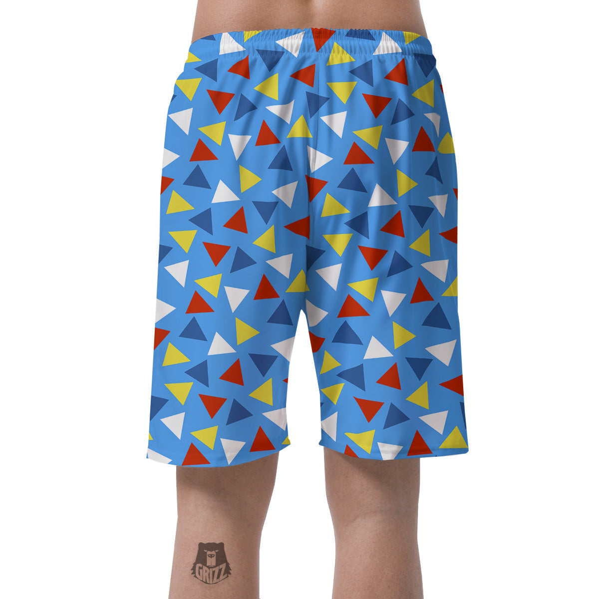 Triangle Autism Awareness Color Print Pattern Men's Shorts-grizzshop