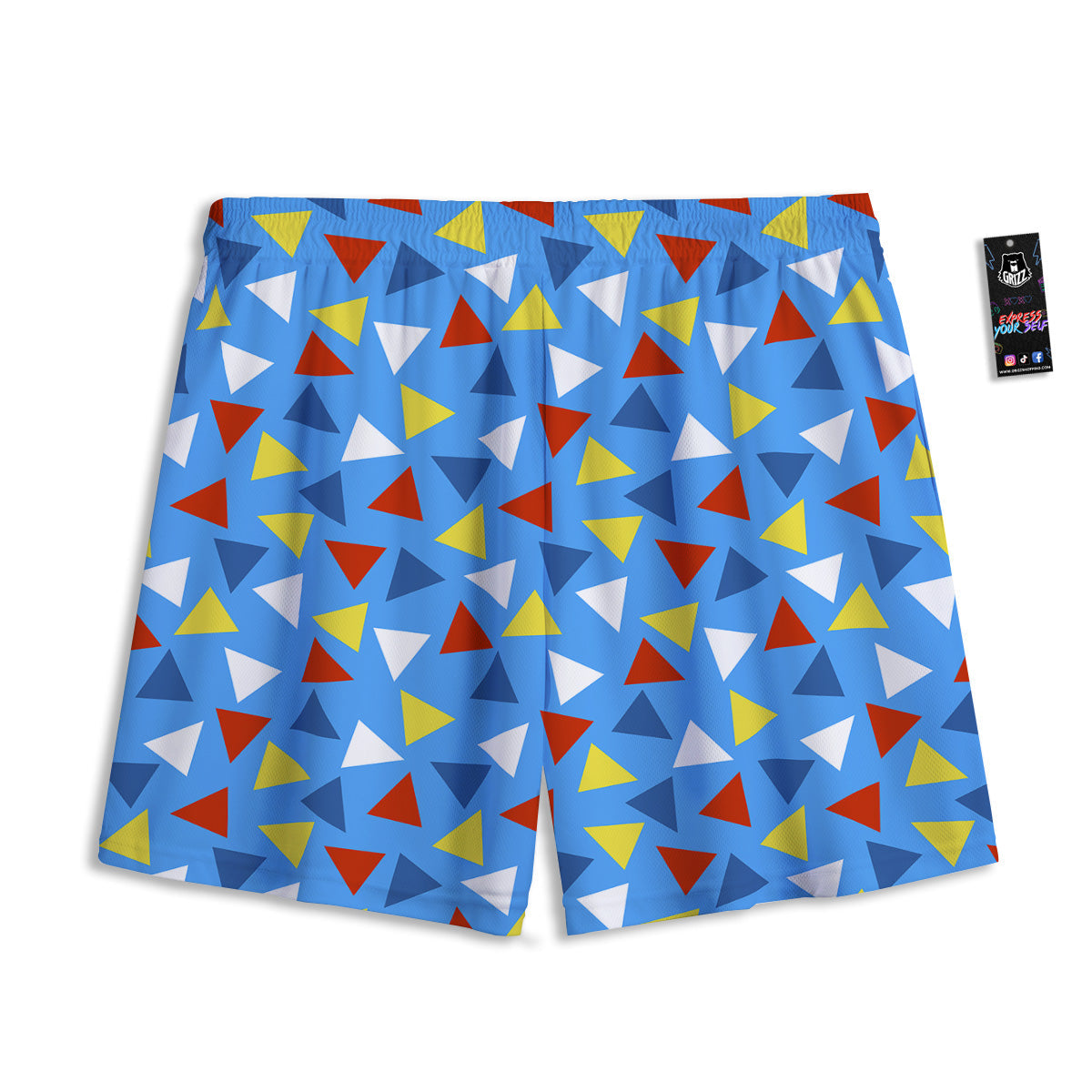 Vegan Cute Print Pattern Mesh Shorts