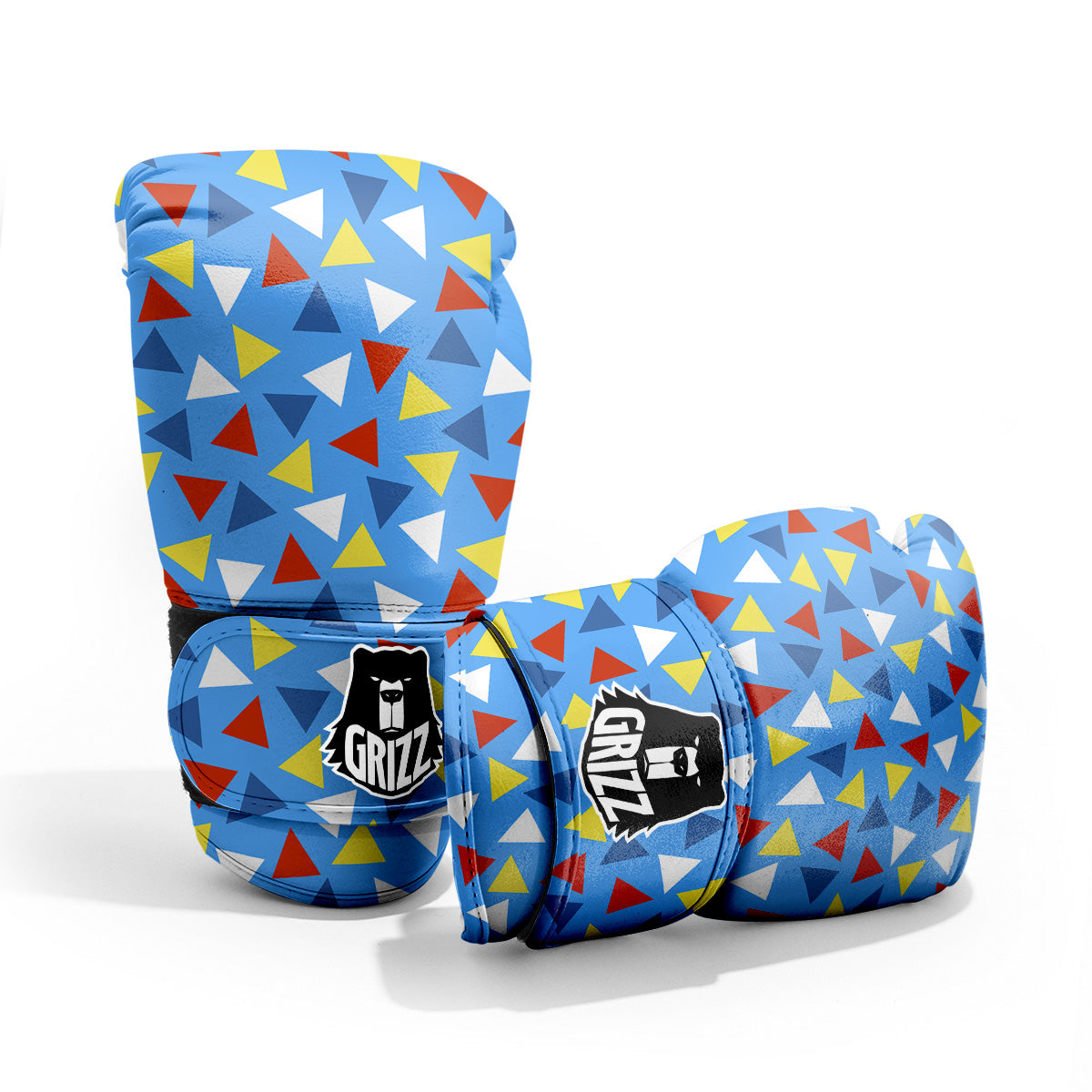 Triangle Autism Awareness Color Print Pattern Pro Boxing Glove