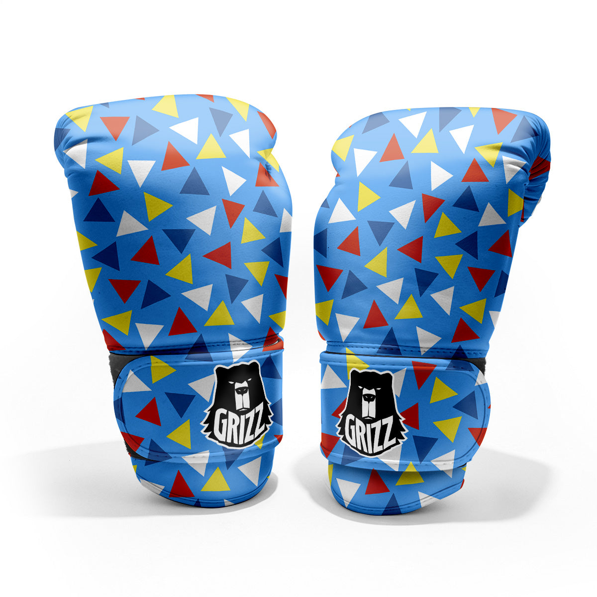 Triangle Autism Awareness Color Print Pattern Pro Boxing Glove