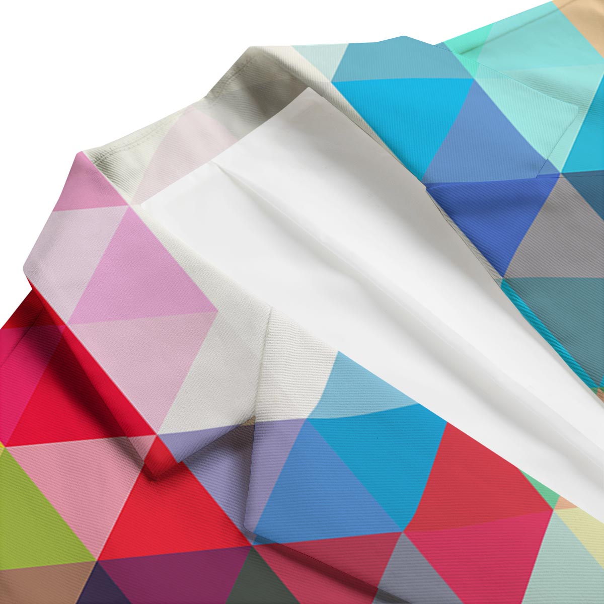 Triangle Colorful Pattern Print Men's Blazer-grizzshop