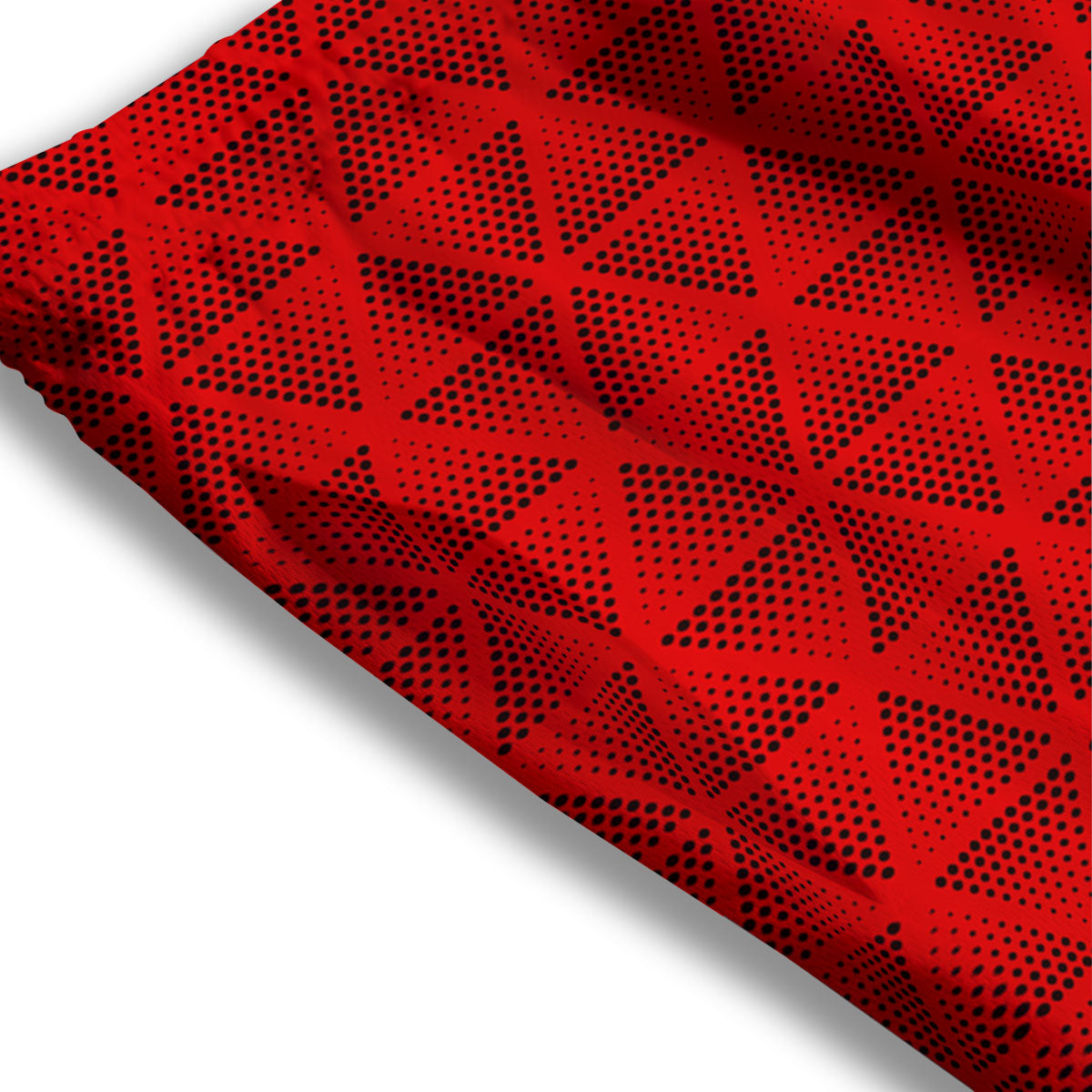 Triangle Dot Geometric Print Pattern Mesh Shorts-grizzshop