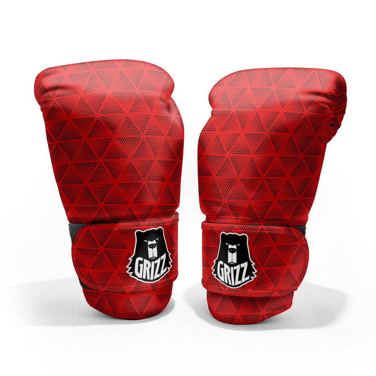 Triangle Dot Geometric Print Pattern Sparring Gloves-grizzshop